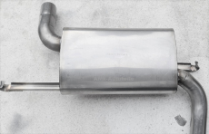 Stainless steel rear silencer AUDI 100 C1 S LS  8/1973-76
