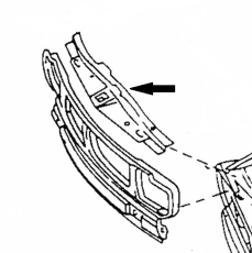 Right rear side panel Audi 100 LS GL C1  1971 - 1976