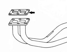Hosenrohrdichtung Audi 75 90     - 1972
