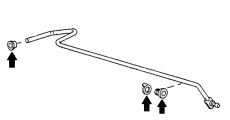 Gasgestängelagersatz Audi 100 Coupe S