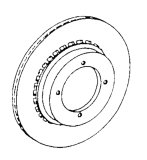 Neue Bremsscheiben Audi 100 Coupe S  1970 - 1974