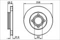 Bremsscheibe ATE Ø 256 x 22mm Audi 80 90 100 200 1977-91